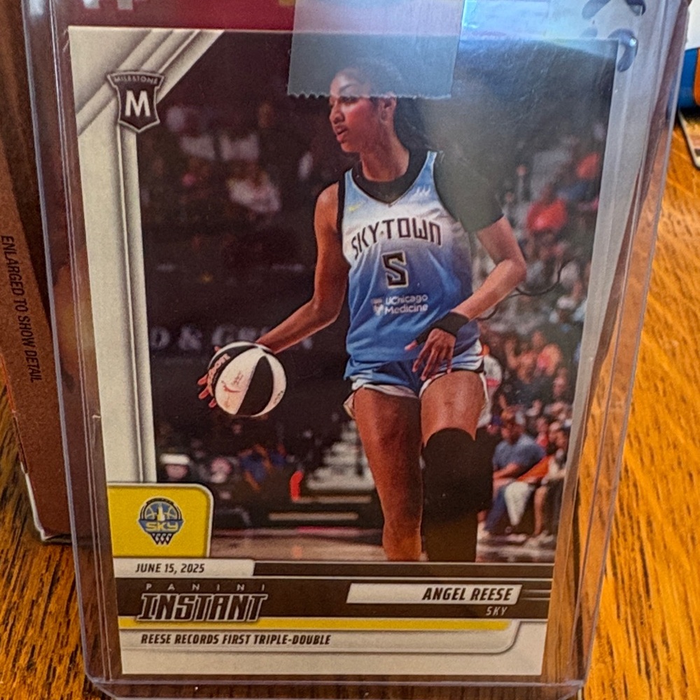 Angel Reese Trading Card - Blue and White